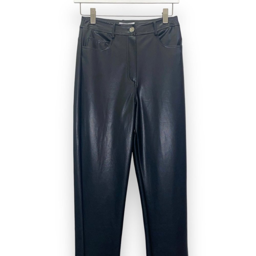 Black Faux Leather pants